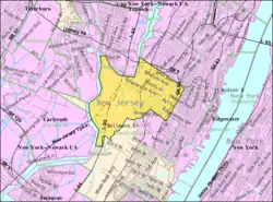 Census Bureau map of Ridgefield, New Jersey