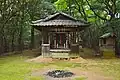 Akiba Shrine located on the saddle of the tumulus