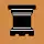 d10 black upside-down rook