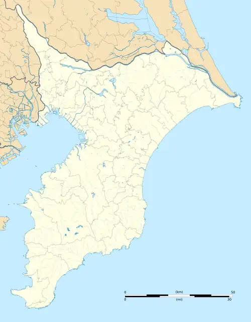 Nagareyama Station is located in Chiba Prefecture