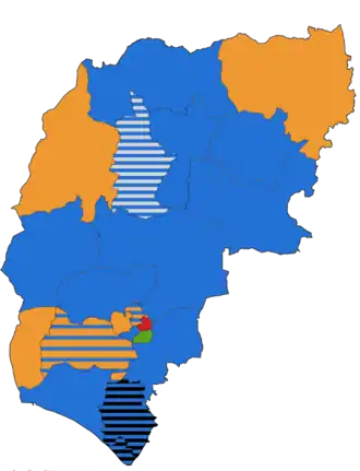 2019 results map