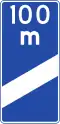ID-1 Countdown beacon to next exit (100 meters away)