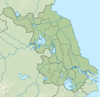 Hongze Lake is located in Jiangsu