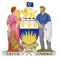 The former South Australian coat of arms, used between 1936 and 1984.