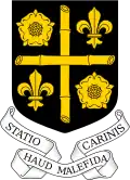 Arms of Saint Lucia from 1939 to 1967.