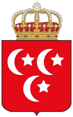 Coat of arms of The Khedivate of Egypt from 1867 to 1882.