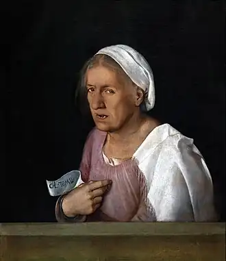 Giorgione Old Woman, 68 × 59&nbsp;cm