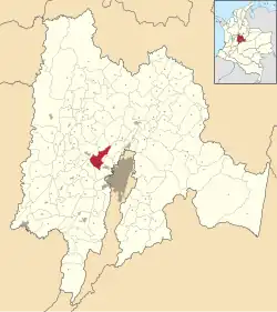 Location of the municipality and town of Madrid in the Cundinamarca Department of Colombia
