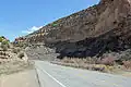Near mile marker 58, or about 3.5 miles from Interstate-70.