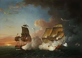 Capture of HMS Fox by Junon (1778)