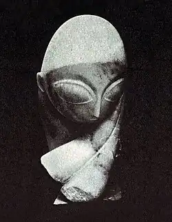 Constantin Brâncuși, 1912, Portrait of Mlle Pogany, Philadelphia Museum of Art. Armory Show postcard