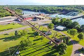 Cornell Pulpwood Stacker, Cornell, Wisconsin