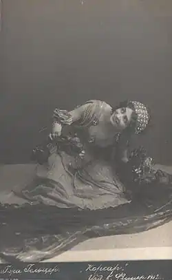 Geltzer as Medora in Alexander Gorsky's production of Le Corsaire, 1910