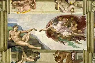 The Creation of Adam (c. 1512) by Michelangelo