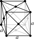 Face-centered cubic crystal structure for calcium