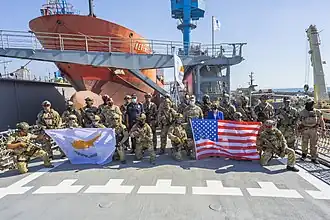Cypriot Special forces joint training onboard the "Alasia" vessel.