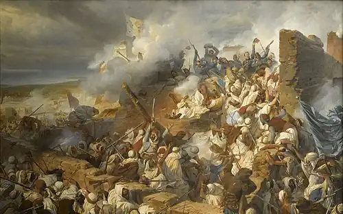 The Defence of Mazagran by Henri Félix Emmanuel Philippoteaux