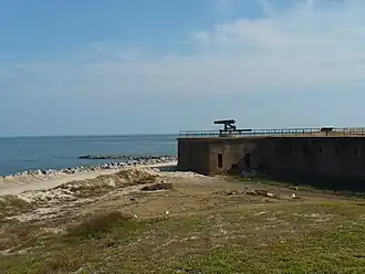 Looking to the southwest over the fort in 2008
