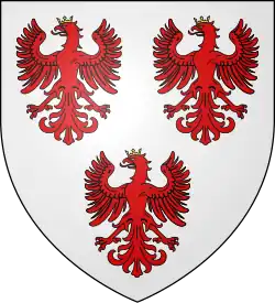Shield of the de Courcy family.