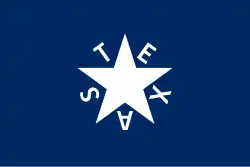 Zavala Flag This flag was the first official flag of the Republic of Texas designed by Texas Constitutional delegate, Lorenzo de Zavala, being in use as early as March 1836 which would have been the last official flag of the Texian Army.