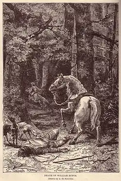 William's death from Ridpath's world history (1895)[27]