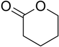 Skeletal formula of δ-valerolactone