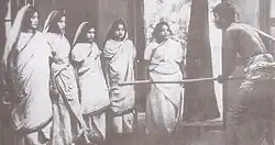 A scene from Dena Paona, 1931, the first Bengali talkie
