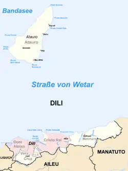 Cities in the municipality of Dili