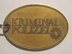 German criminal police badge