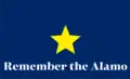 1897, Digital reconstruction of the "Remember the Alamo" flag flown in Pueblo, Colorado on July 4th[32]