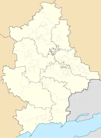 Yuriivka is located in Donetsk Oblast