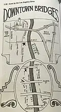 Bridges of the Los Angeles River in Downtown