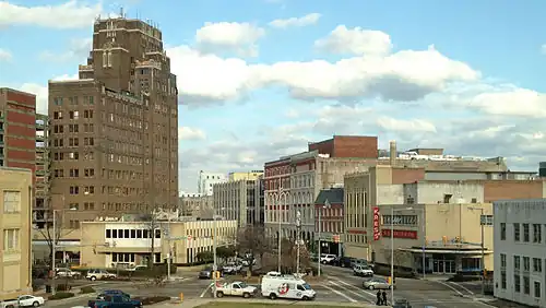 Downtown Meridian from City Hall