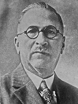 A black-and-white portrait photograph of Pio Romero Bosque