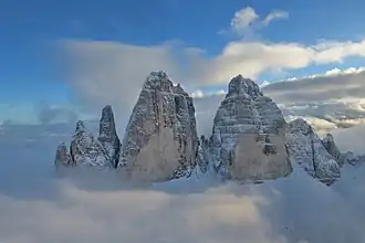 Aerial view of the Northern face
