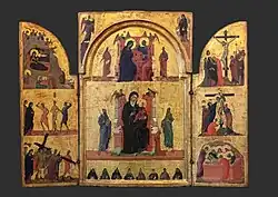 Duccio, Madonna con Bambino in trono, 1311—1313