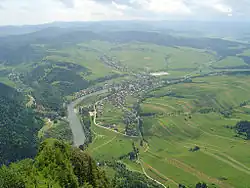 View of the village from the Polish Trzy Korony