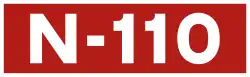 National road N-110 shield}}