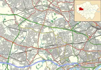 Warren Farm, Southall is located in London Borough of Ealing