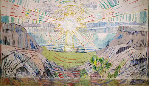 Edvard Munch, 1910–11, The Sun, 45 x 77.2&nbsp;cm, Munch Museum, Oslo