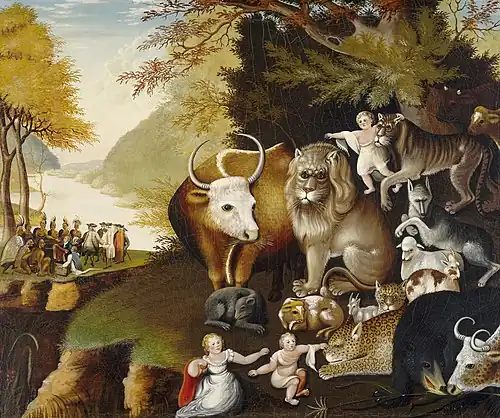 Edward Hicks, Peaceable Kingdom, c. 1834, National Gallery of Art