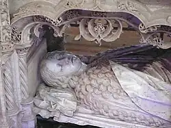 The lower effigy on her tomb, Conrat Meit