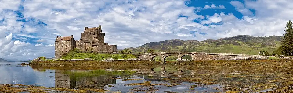 Panorama of the castle from the south