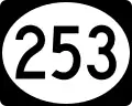 Highway 253 marker