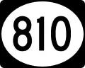 Highway 810 marker