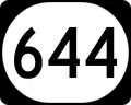 Kentucky Route 644 marker
