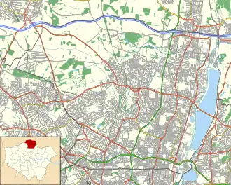 Southgate Town Hall is located in London Borough of Enfield