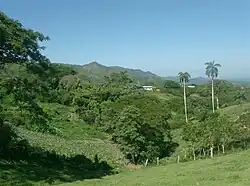 View of the Escambray Mountains north side from the village.