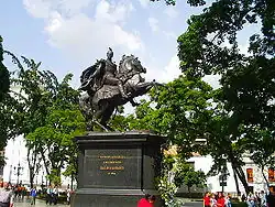 Caracas version of the statue
