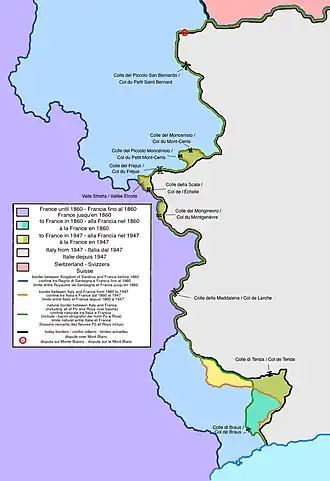 Border changes 1859–1947